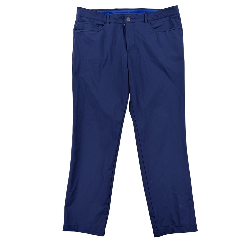 Twillory Performance Pants Mens 36x30 Blue Tailored Fit Stretch Chino Casual